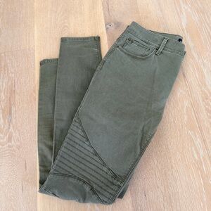 Express Green Khaki Pants, 6